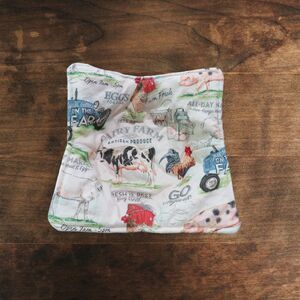 Microwave Bowl Cozy Reversible Farm Soup Bowl or Ice Cream Cozy